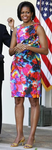 Michelle Obama, Thakoon, patterns, Kim Philley, Frivolous Universe, FU