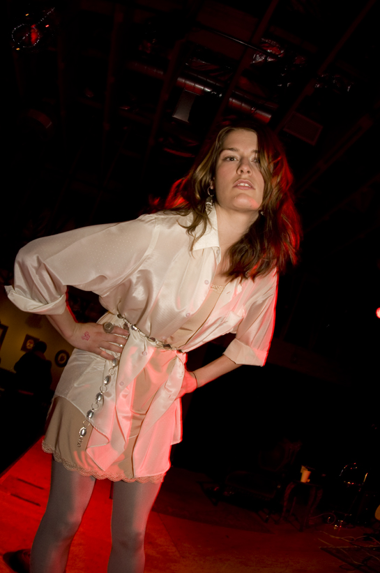 silver metalic leggings, silk button-up shirt, nude slip dress, concho belt