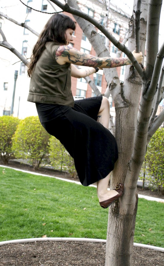 photographer Kelly Lynae, frye moccasins, army fatigue style vest, Idaho clothing, magnolia tattoo, spring in Idaho