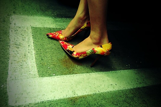 floral print shoes heels