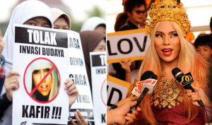 Lady-Gaga-met-by-protester-in-Indonesia-weclomed-in-Bangkok